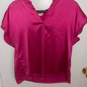 Satin pink blouse